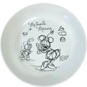 Disney Minnie Mouse Sketchbook Dinner Bowl